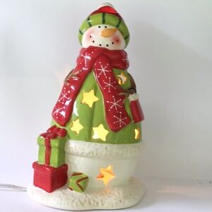 10”  Christmas Snowman Holiday Decor Lightening